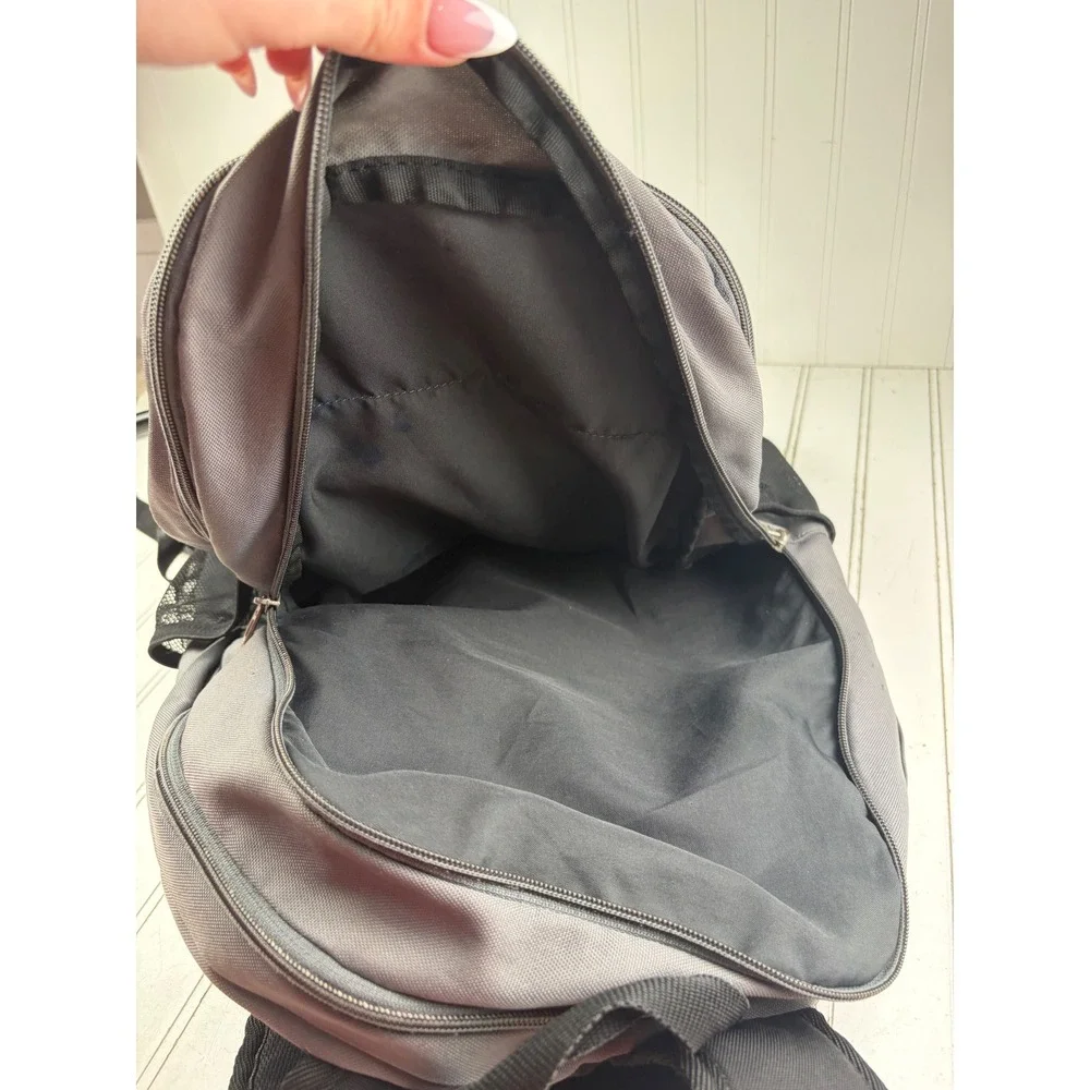 Nike Brasila Training Gray Black Swoosh Sport School Backpack Bag Unisex